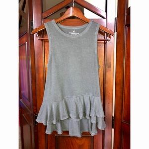 American Eagle Ruffle Tank